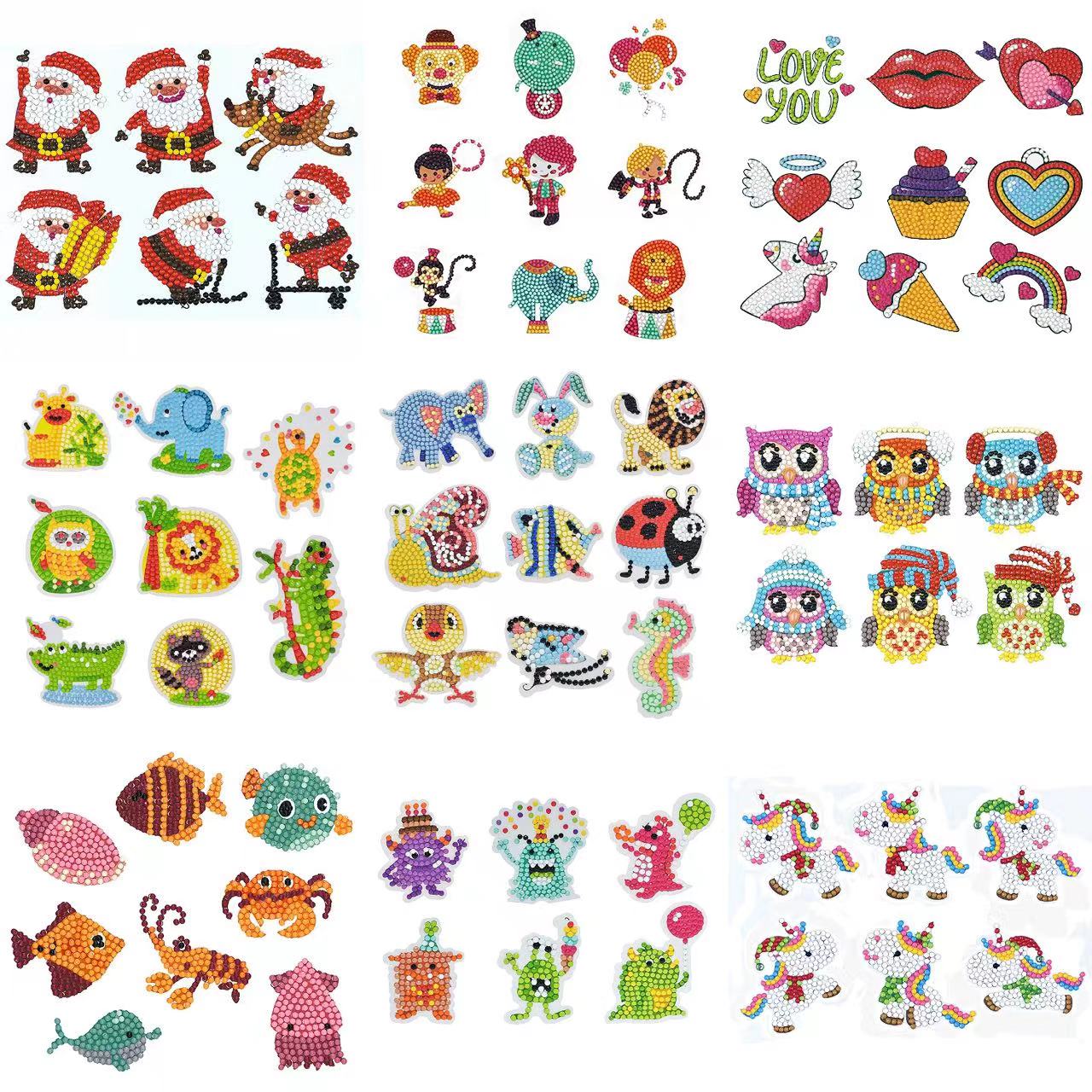 Resin Art Kits - Diamant Malerei Aufkleber 5d DIY Cartoon