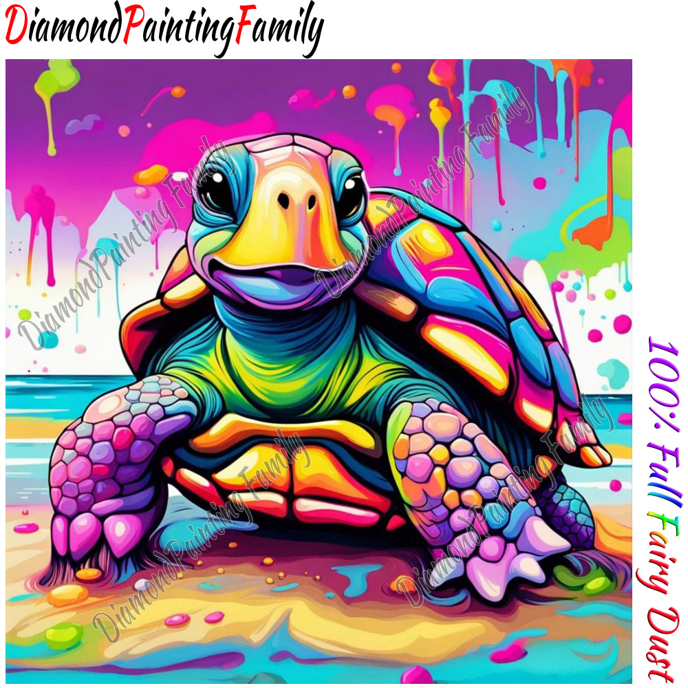 Resin Art Kits - Diamant Malerei Familie voller Fee Staub