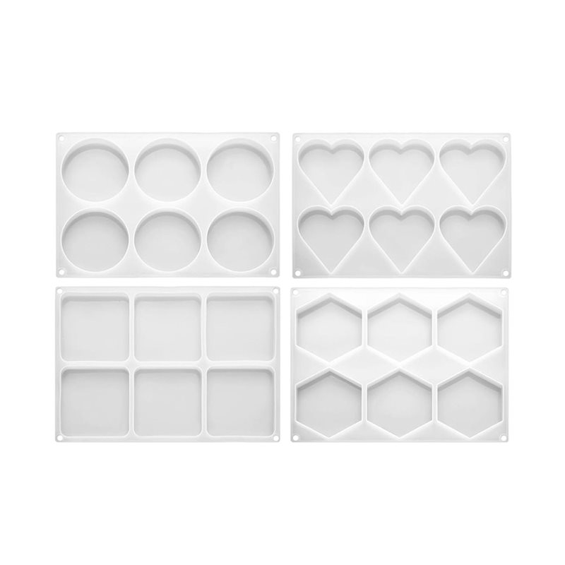 Coaster Mold Square - [ABFI!】 Harzformen für DIY-Epoxidkunsthandwerk – 24-fach