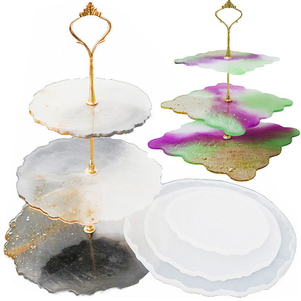Coaster Mold Square - Große Tablett-Silikonform „Sweet Home Fluid Artist