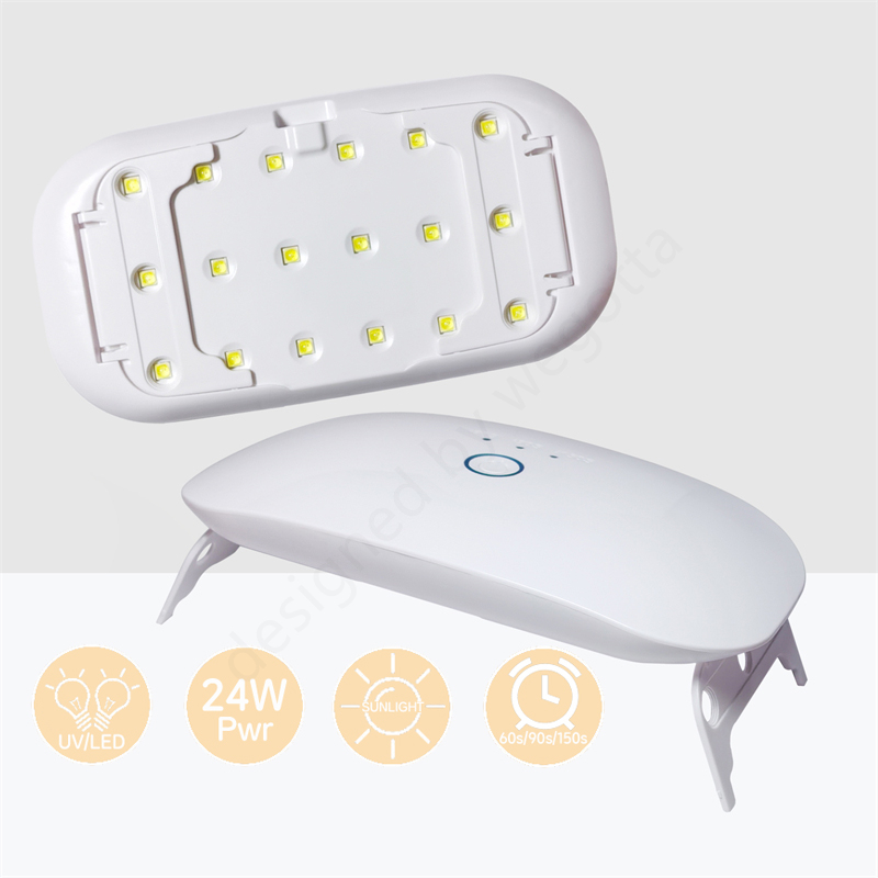 Uv Lamp Nail Resin - 24 W USB wiederaufladbare UV-LED-Lampe für