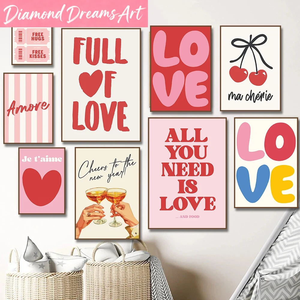 Resin Art Quotes - Rahmenlos, maximalistisch, „More Amor Por Favor“,