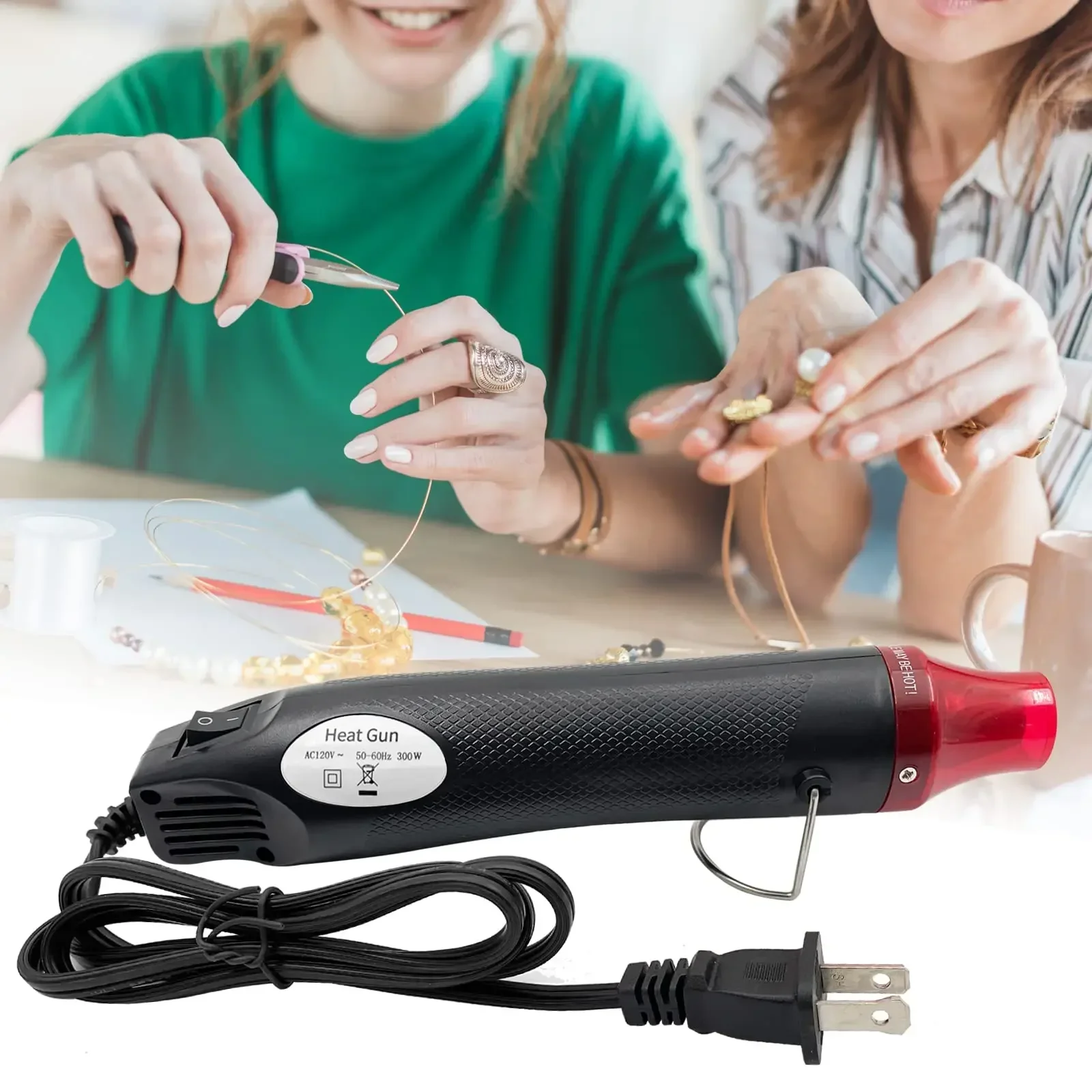 Resin Art Heat Gun - 110V/220V Mini-Heißluftpistole 300W Tragbares Heißluftwerkzeug für