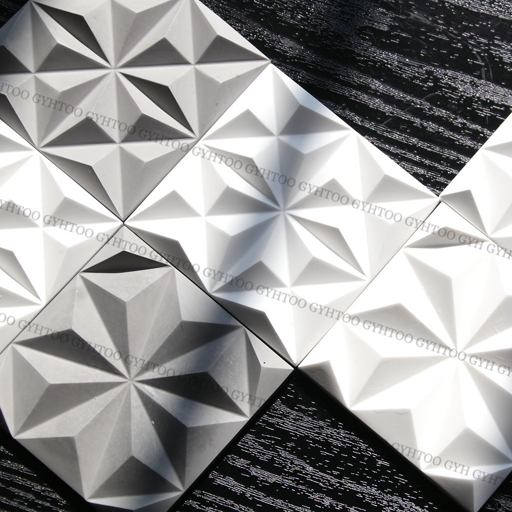 Coaster Mold Square - 8,4 cm Gips Quadratische Wand Fliesen