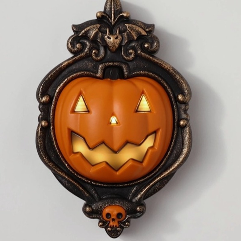 Background Resin Art - Halloween Hof Wand Lampen Tür Kopf
