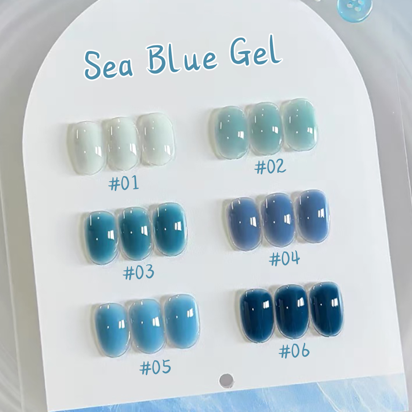 Resin Art All - 1-10 Stück WS Ice Transparent Blue