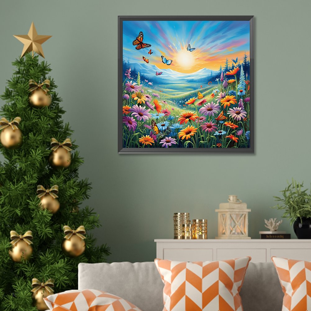 Resin Art Kits - Diamant Malerei Familie süße Hirsch Blume