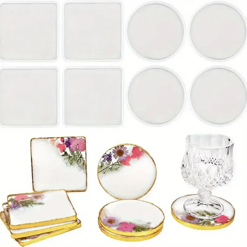 4 Stück rund und quadratisch E – Coaster Mold Square Bewertung und Preis