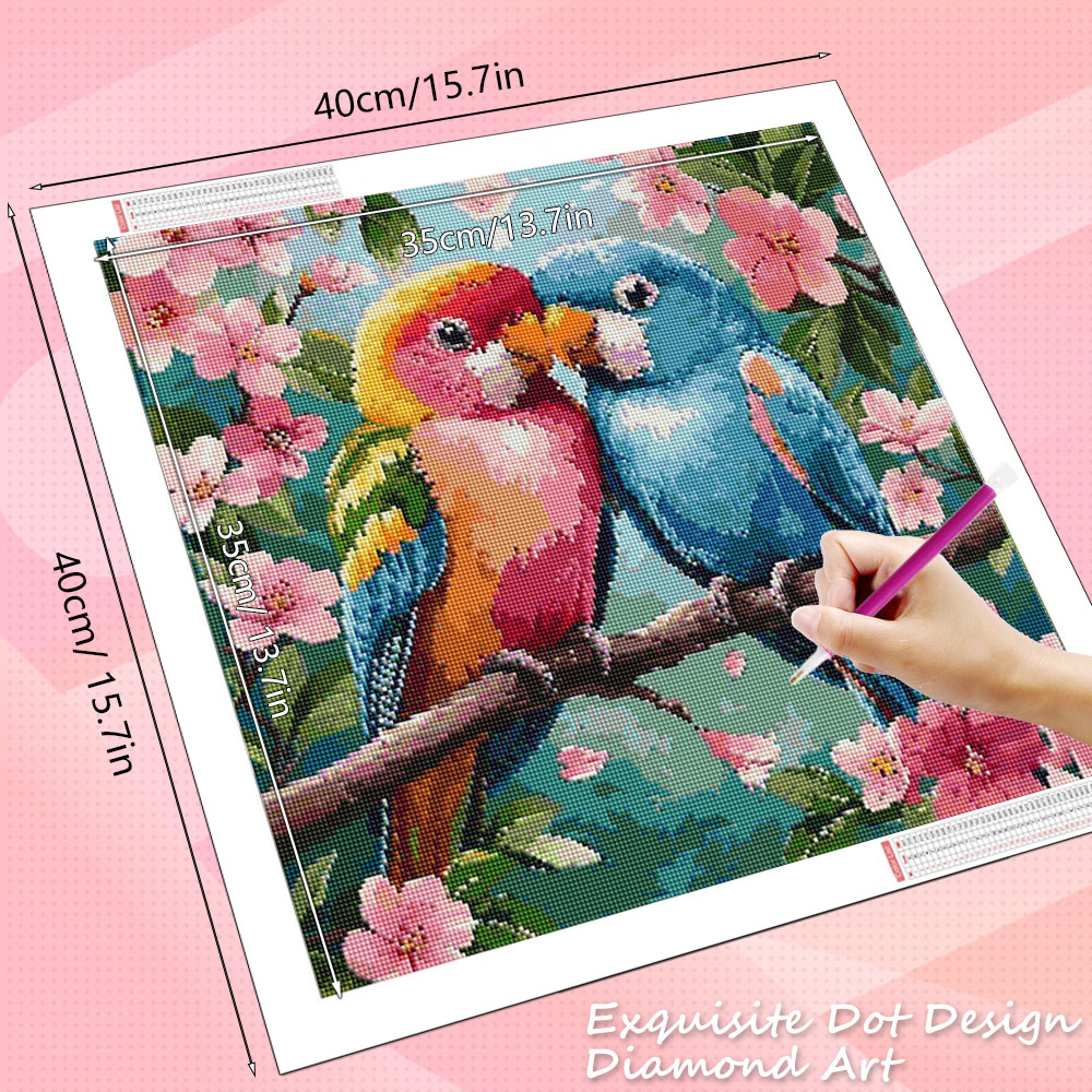 HUACAN Diamant-Gemälde, Vogel, – Resin Art With Rose Bewertung und Preis