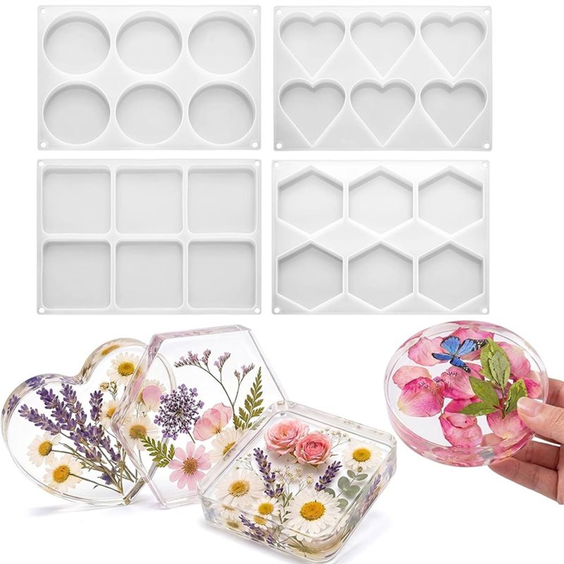 FYBL-Harzformen, 4 Zoll, rund, – Coaster Mold Square Bewertung und Preis