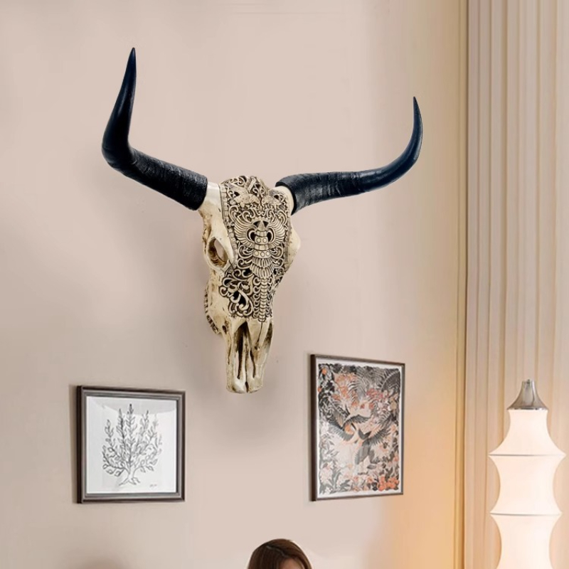 Harz Bull Kopf Wanddekoration  – Background Resin Art Bewertung und Preis