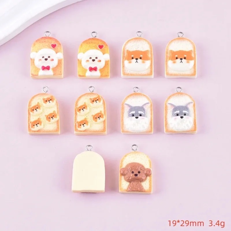 10 Stück niedliche Toast-Hund- – Resin Art Handmade Bewertung und Preis