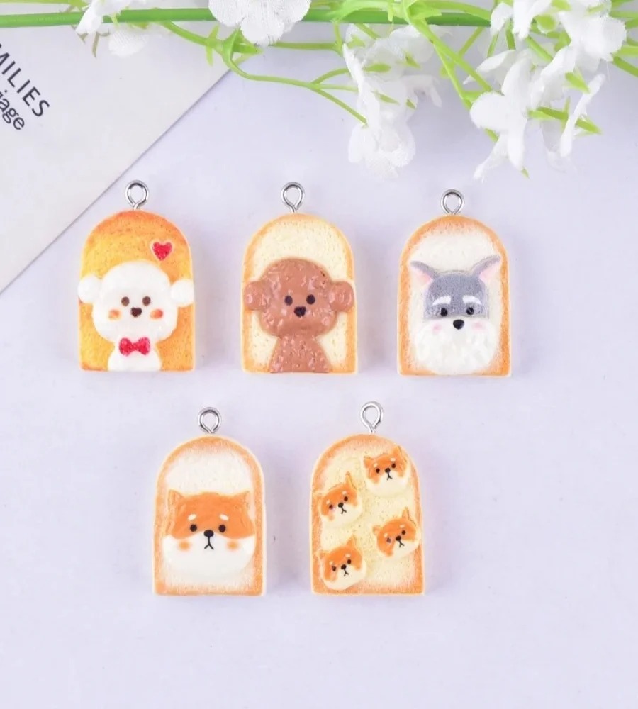 10 Stück niedliche Toast-Hund- – Resin Art Handmade Bewertung und Preis