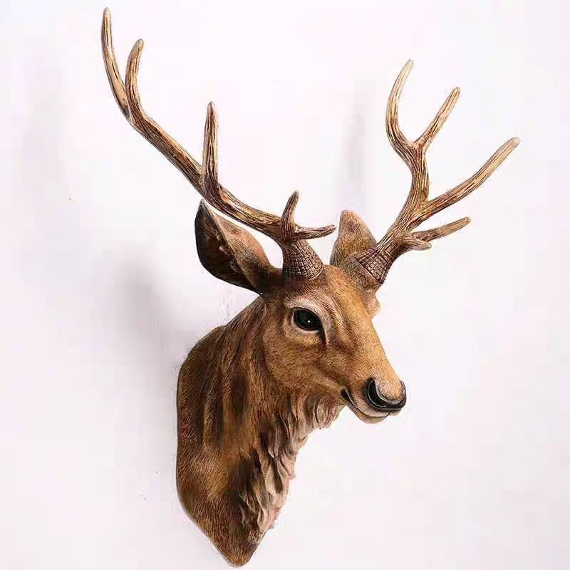 60/80CM American Deer Head Wan – Background Resin Art Bewertung und Preis