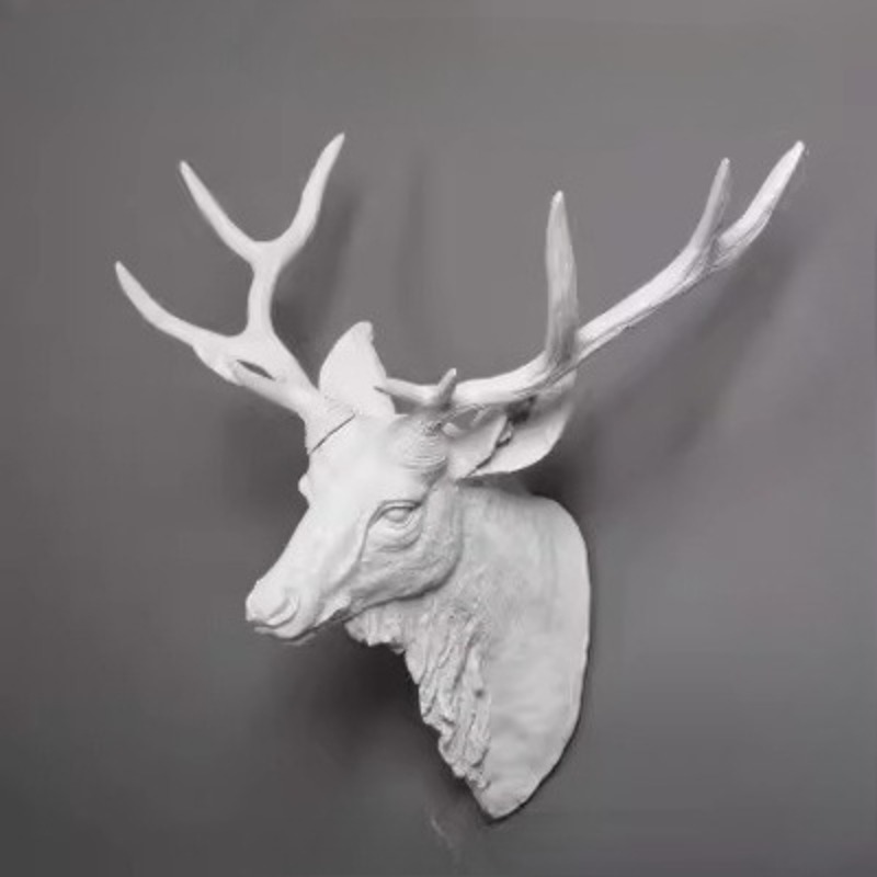 60/80CM American Deer Head Wan – Background Resin Art Bewertung und Preis