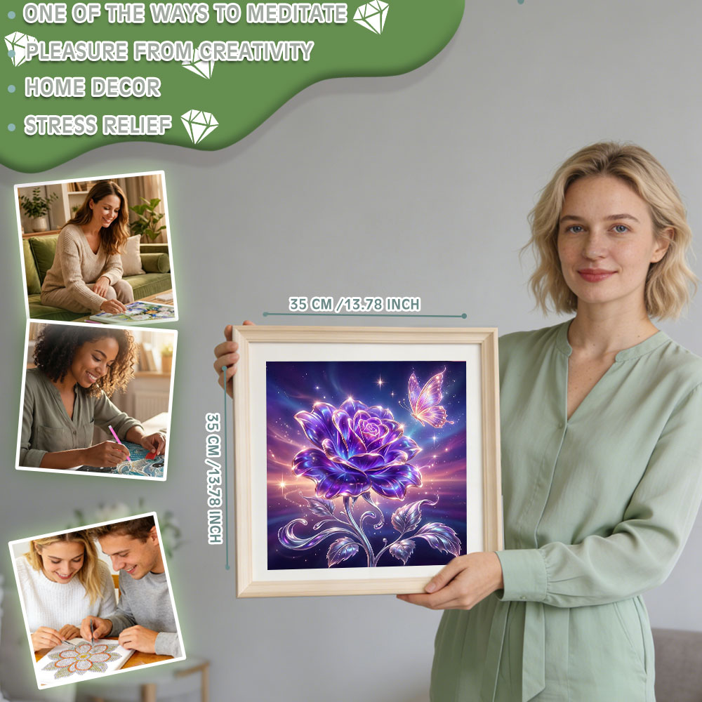 Huacan Vollquadratische und Ru – Resin Art With Rose Bewertung und Preis