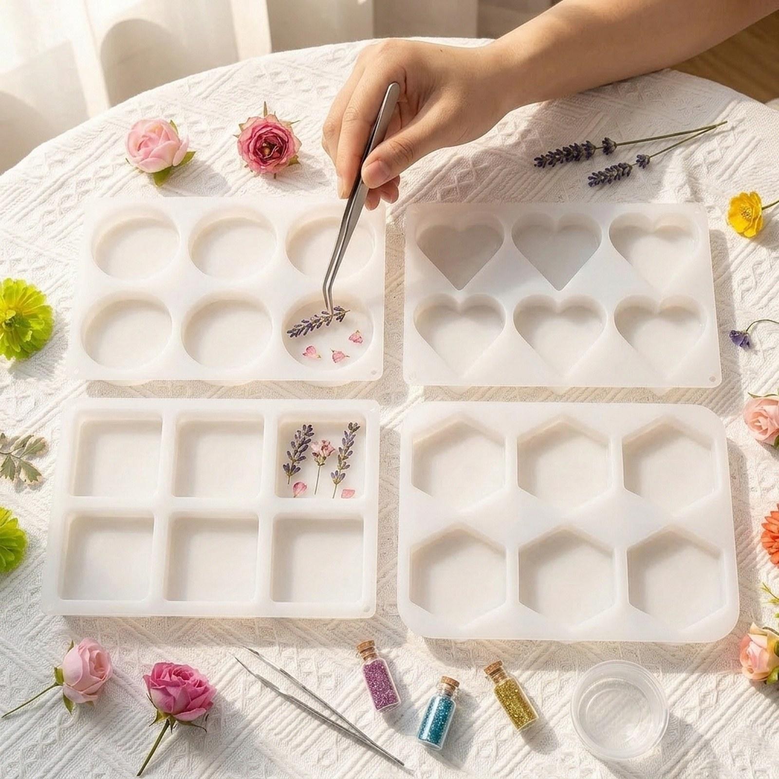 4-teiliges Set Tiefe Harz-Unte – Coaster Mold Square Bewertung und Preis