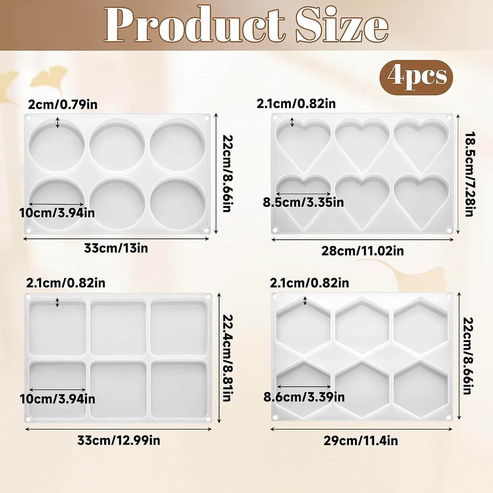 4-teiliges Set Tiefe Harz-Unte – Coaster Mold Square Bewertung und Preis