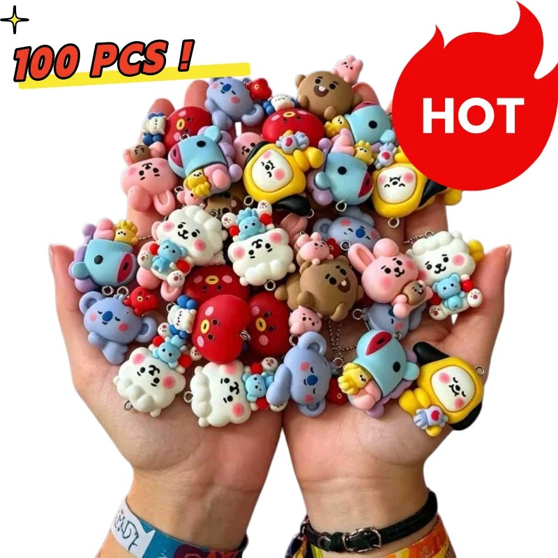 7 Stück BT21 Harz-Cartoon-Anhä – Resin Art Handmade Bewertung und Preis