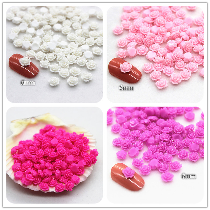 100 stücke 6mm Harz Mini Rose  – Resin Art With Rose Bewertung und Preis