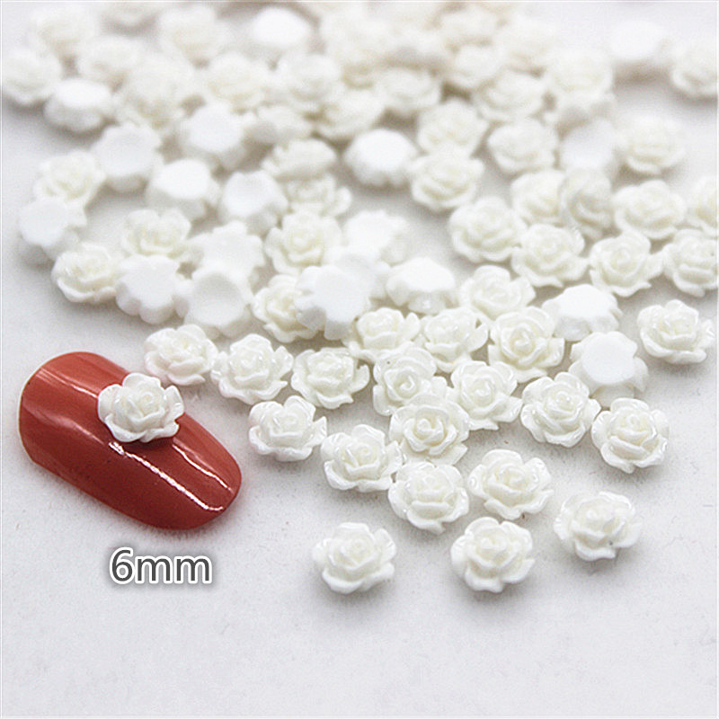 100 stücke 6mm Harz Mini Rose  – Resin Art With Rose Bewertung und Preis