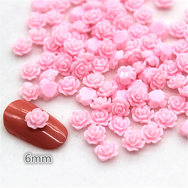 100 stücke 6mm Harz Mini Rose  – Resin Art With Rose Bewertung und Preis