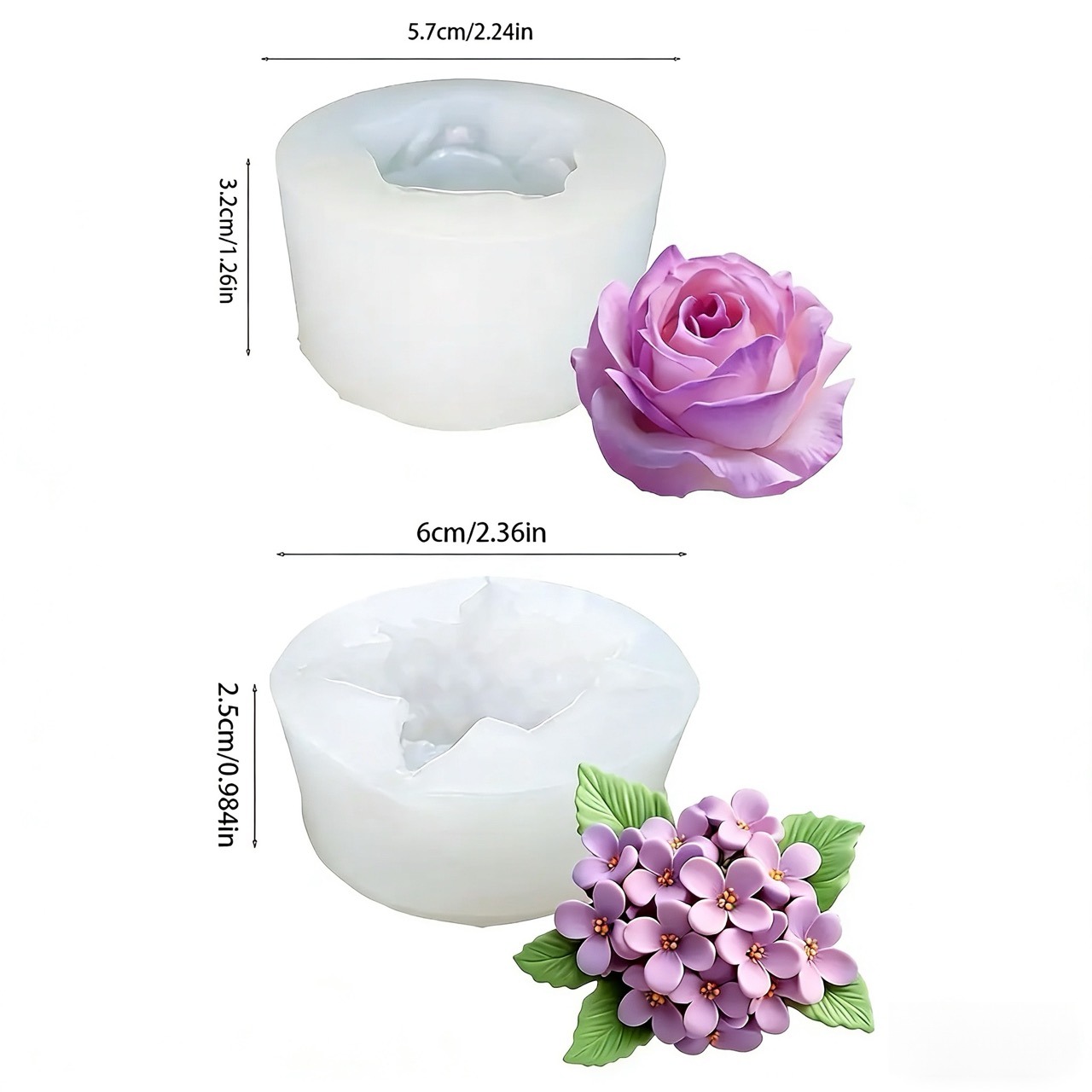 2 Stück 3D-Silikonformen mit R – Resin Art All Bewertung und Preis