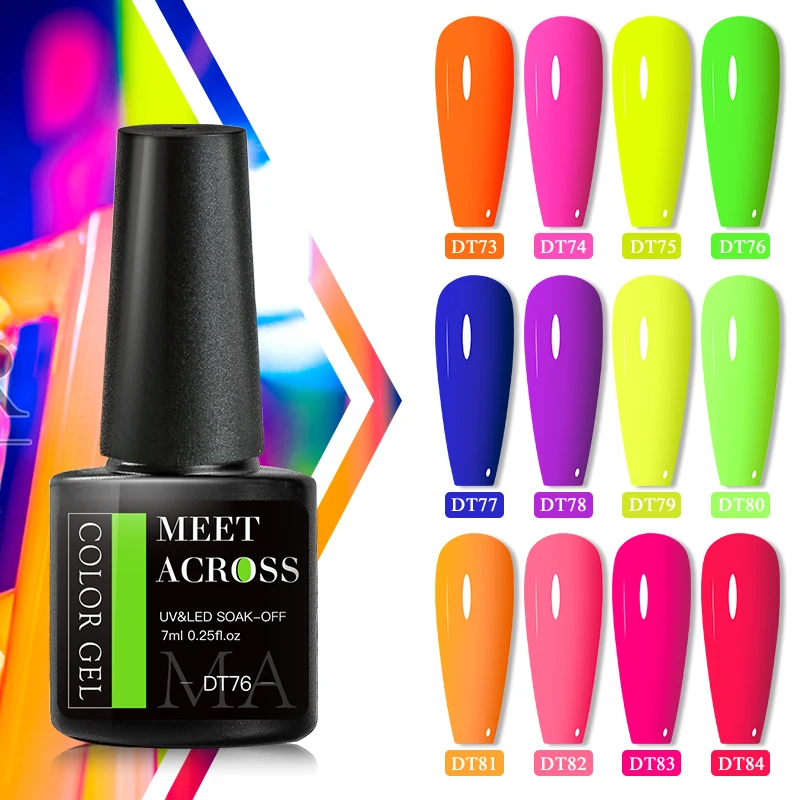 MEET ACROSS 7 ml Neon Fluoresz – Uv Lamp Nail Resin Bewertung und Preis