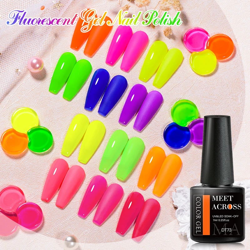 MEET ACROSS 7 ml Neon Fluoresz – Uv Lamp Nail Resin Bewertung und Preis