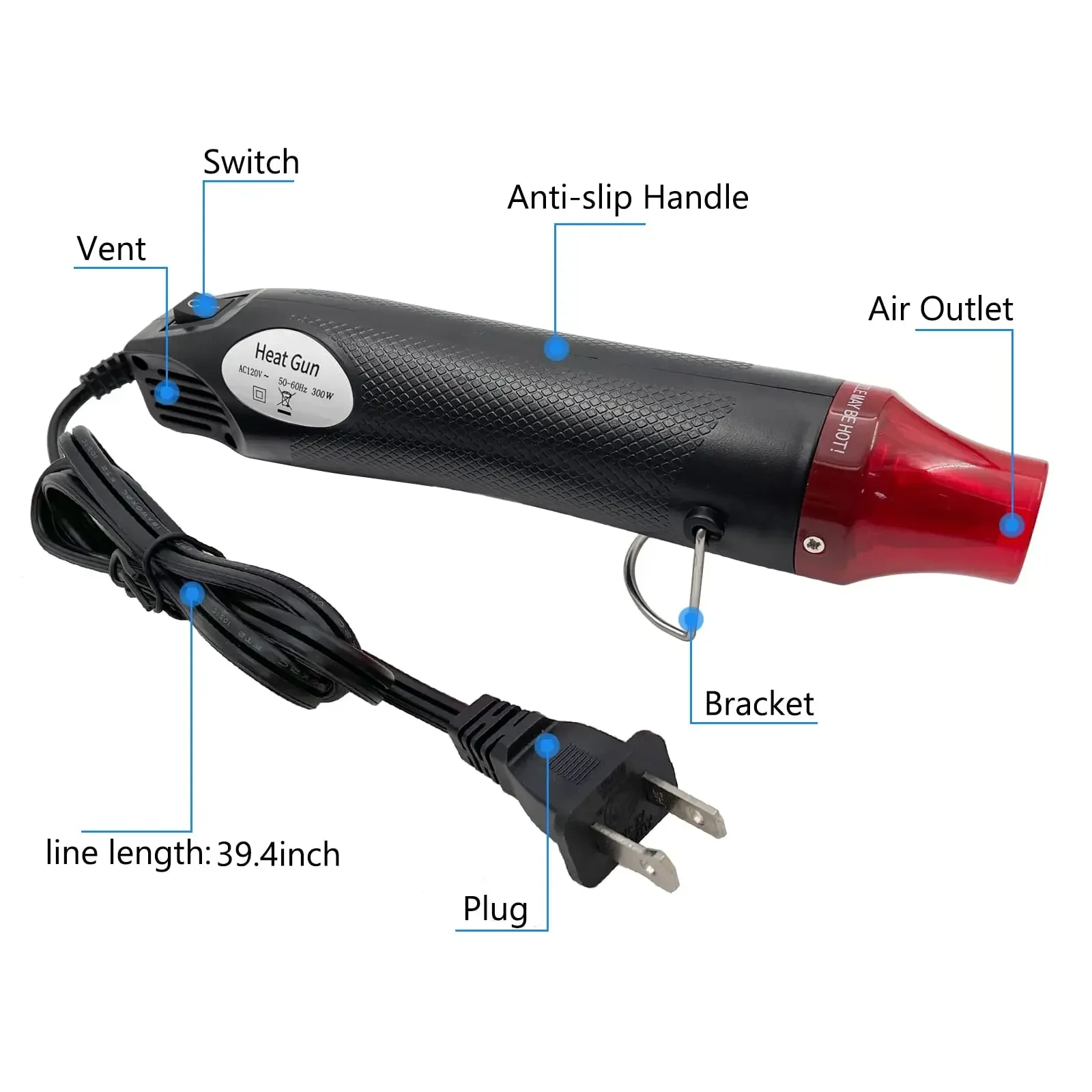 110V/220V Mini-Heißluftpistole – Resin Art Heat Gun Bewertung und Preis