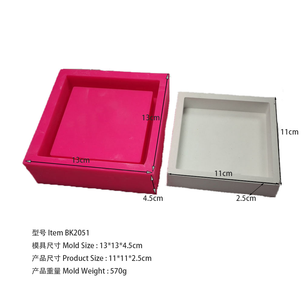 Große quadratische Tablettform – Coaster Mold Square Bewertung und Preis